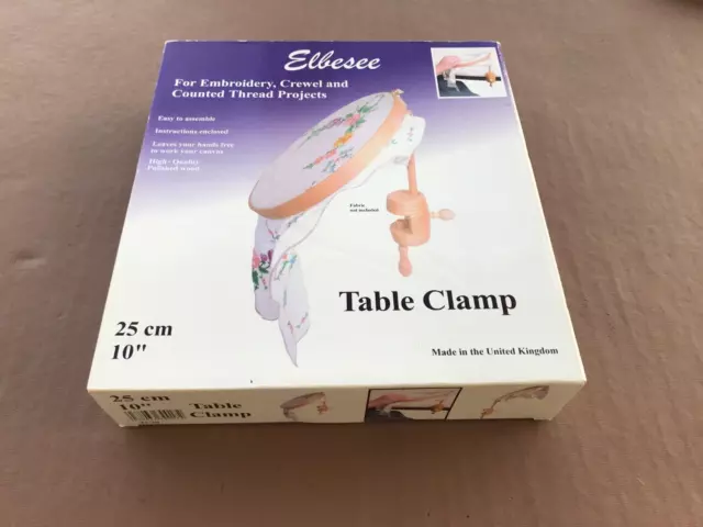 Elbesee Table Clamp Embroidery Frame with Hoop 25cm 10''