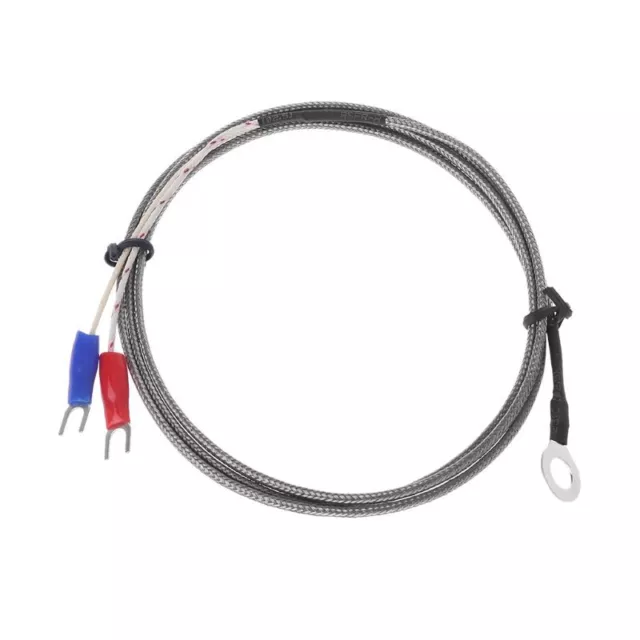 K Type Thermocouple Temperature Sensor Probe 0~400°C with 1M Cable 6mm Hole