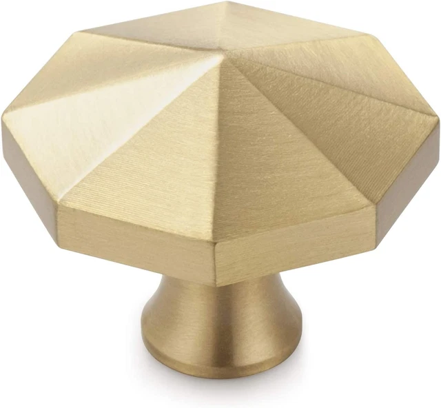 10 PCS 1.3" Gold Knobs, Gold Cabinet Knobs, Brass Cabinet Knobs, Knobs for Cabin