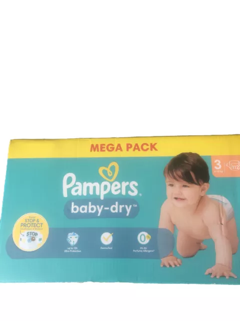 PAMPERS Baby-dry couches taille 4+ (10-15kg) 86 couches pas cher 