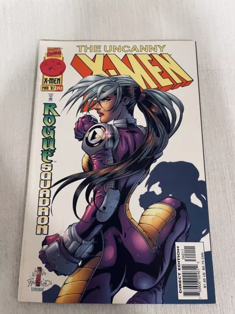 UNCANNY X-MEN #342 COMIC BOOK Rogue Squadron Variant Cover MADUREIRA 1997 MARVEL