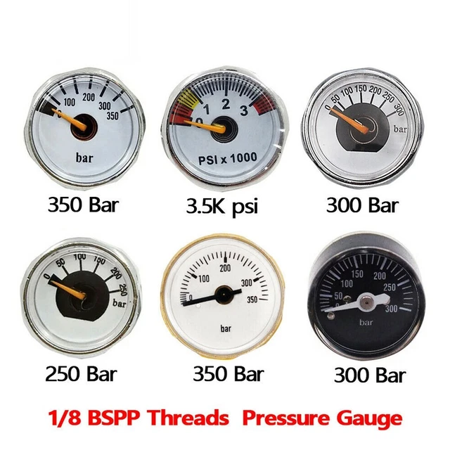 Neuf Affichage 1/8 Bspp (G1/8) Filetage 250/300/350 Espèces Compact Forme