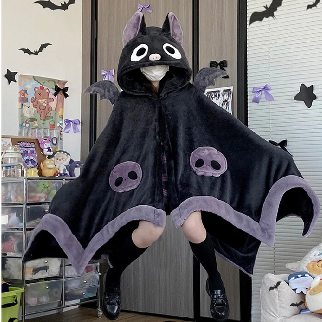 Luna Bat anime pajama cartoon nightclothes winter nightdress blanket cosplay