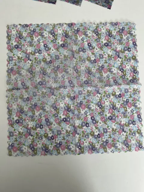 Eine seltene Liberty Print japanische Blumenmuster Stoff Papier Serviette für Découpage Neu