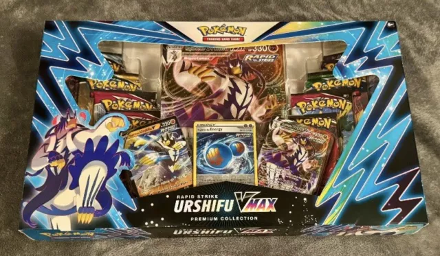 Pokemon Trading Card Game Urshifu Rapid Strike VMAX Premium Collection Box Set