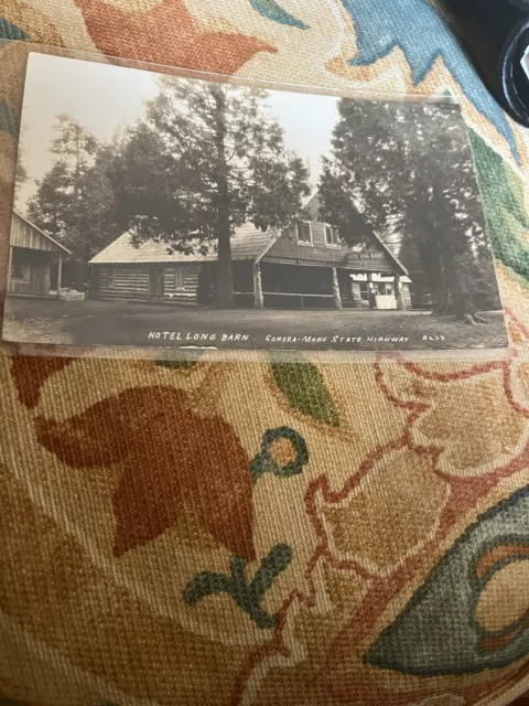 RPPC Hotel Long Barn Sonora Mono State Highway Postmarked San Andreas 1930