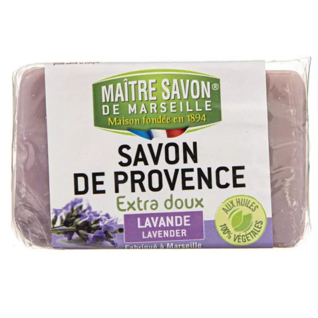 Maitre Savon Savon de Marseille a la Lavande, 100 g