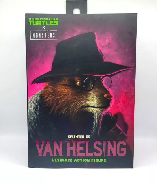 NECA Splinter as Van Helsing Universal Monsters Teenage Mutant Ninja Turtles NEW