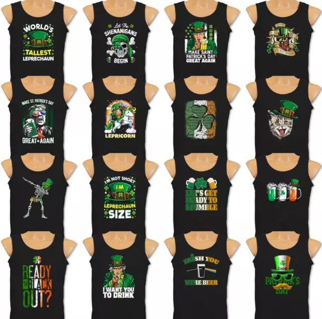 Giorno di San Patrizio Gilet Irlandese Irlanda Maglietta Canottiera Rugby Calcio