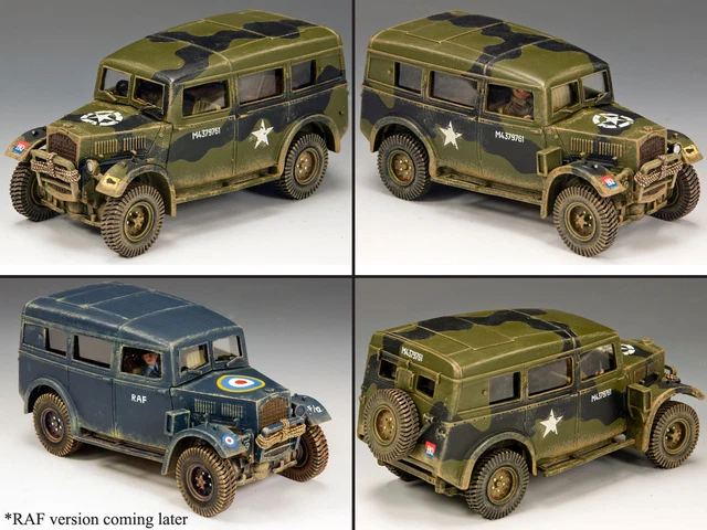King and (&) Country D Day DD386 Kneeling Tech 5 Corporal w/Map
