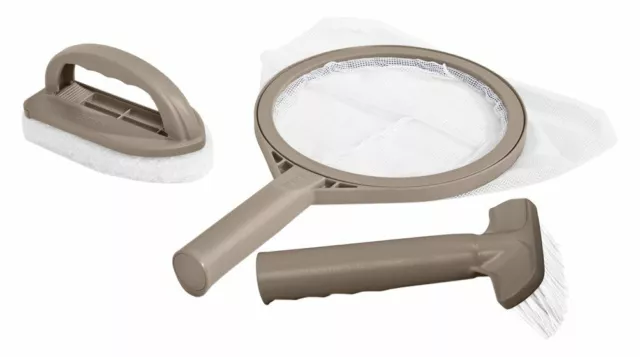 Intex Kit pulizia piscina SPA idromassaggio 2 spazzole + retino accessori 28004
