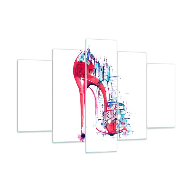 Quadro Su Vetro ConceptCrystal - Arte Murale Moderna 125x50 Cm, Stampa Resistente Ai Raggi UV, Pronto Da Appendere