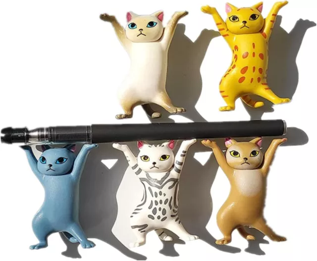 5 PCS Fun Cat Refrigerator Magnets Office Magnet Dancing Cats Fridge Magnet