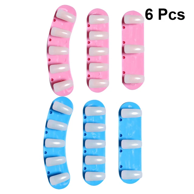 2 piezas Práctica Pantalla Soporte Tablero de Ajedrez Creativo Diseño Puntas de Uñas
