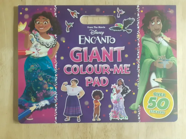 Encanto Giant Colour-me Pad With Over 50 Stickers, Free Postage.