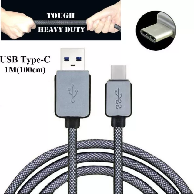 0.2M /1M braided heavy duty USB 3.1 Type-c to USB data cable for Samsung S8,S9