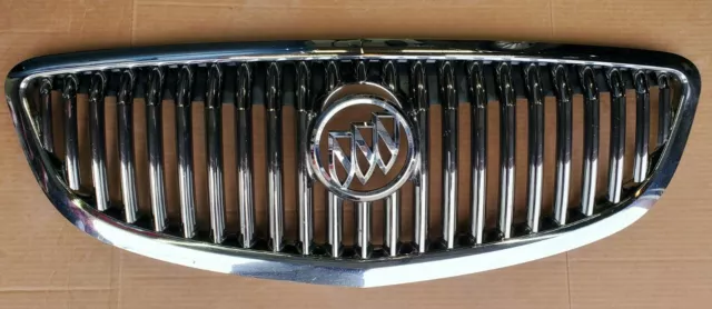 2008-2012 Buick Enclave Front UPPER Bumper Grille Chrome w/ BRACKETS OEM