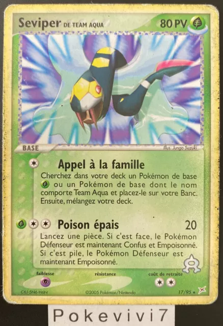 Carte Pokemon SEVIPER 17/95 Rare Bloc EX Team Aqua VS Team Magma FR OCCASION