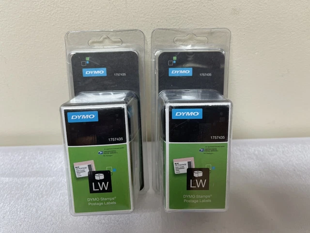 LOT OF 2 Dymo Stamps 200 Printable Postage Labels 1757435 LW Labels LOT OF 2 Dymo Stamps 200 Printable Postage Labels 1757435 LW Labels