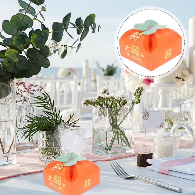 20 piezas cajas de regalos de novia contenedor de dulces boda