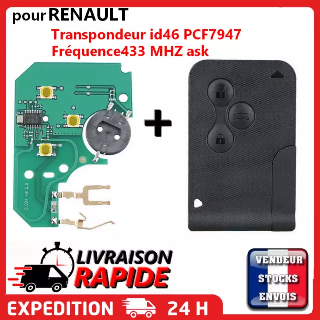 Carte vierge + électronique à programmer pour Renault Mégane 2 Scénic 2 Clio 3