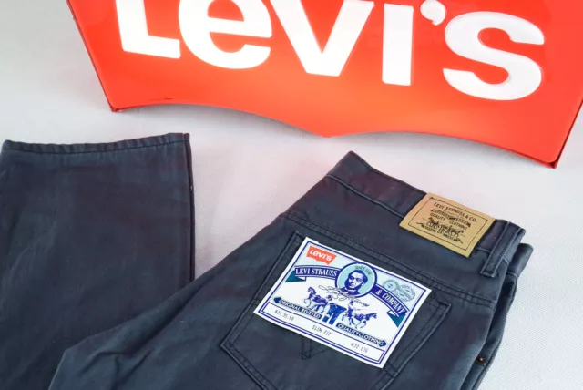 Levis Jeans Hose Levi`s Pant Trouser Grau Vintage Slim Fit 80er 80s W 32 L 36 NE