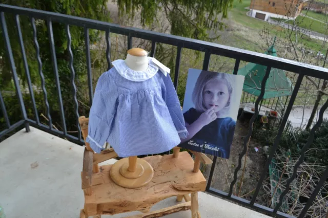 blouse neuve tartine et chocolat 2 ans bleue rayee