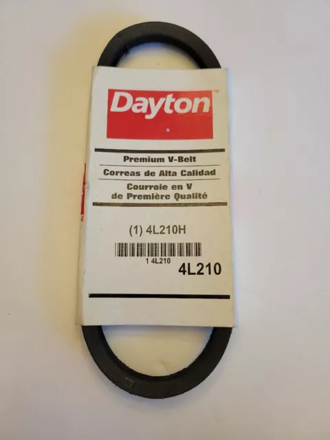 Dayton 4L210H 4L210 Premium V-Belt, 21" Outside Length, 1/2" Top Wd, 5/16" Thick