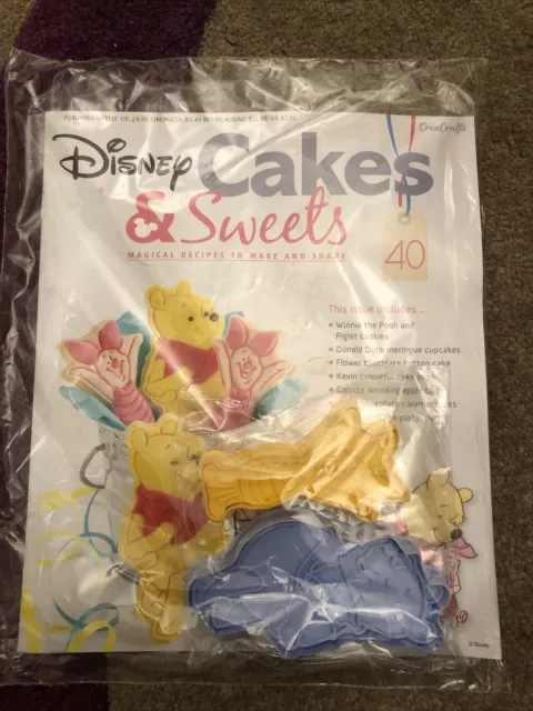 Disney Cakes and Sweets Magazine Issue 40. Winnie the Pooh/recipes/cupcakes/tart