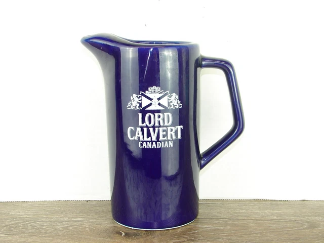 Lord Calvert Canadian Whisky Vintage Barware Pitcher Advertising Bar