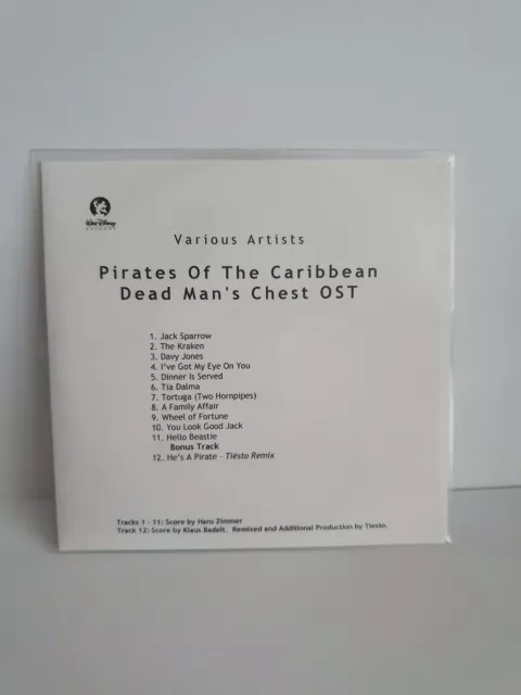 Uk Cd Album Promo Of "Dead Man's Chest" By Pirates Of The Caribbean & Walt Disne