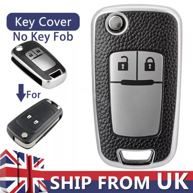 2 Button Flip Key Fob Case Cover For Vauxhall Opel Astra J Insignia Zafira Corsa