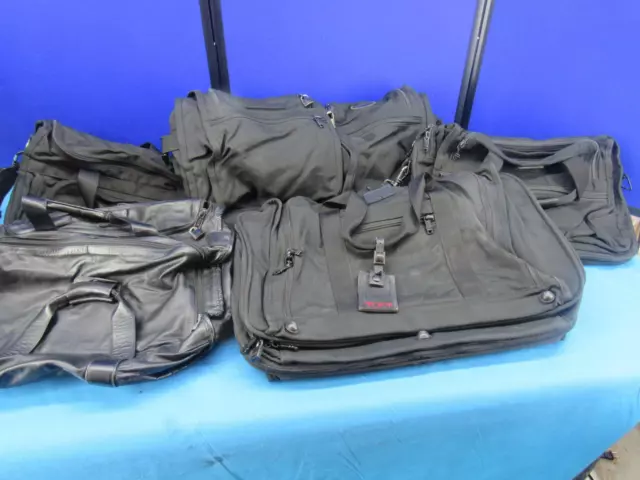 Lot Of Tumi Luggage Bags 5 Bags Total Mix Sizes And Uses Different Colors Used