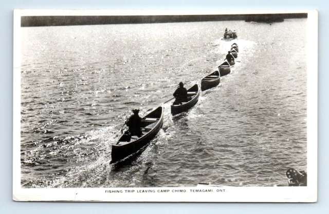 1906 postcard of fish catch, Granite Lake, Temagami District Canada