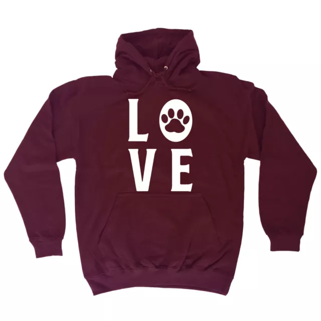 Love Puppy Dog Dog Paw Print - Funny Novelty Humour Fashion Hoodies Hoodie