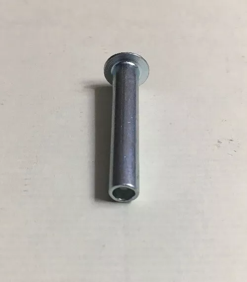 1/4 X 1-3/8 pouces rivets semi-tubulaires acier 7/16 tête ovale extrémité creuse (100 pièces)