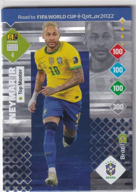 PANINI ROAD TO Qatar World Cup Football Carte 2022 Numéro 4 Neymar