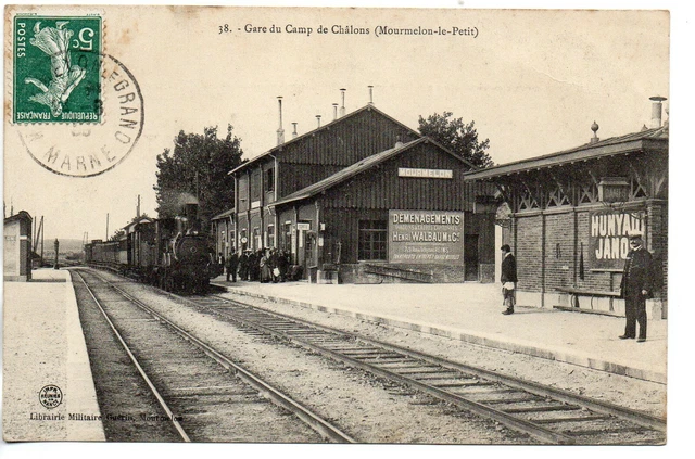 MOURMELON LE PETIT - Marne - CPA 51 - arrivée du train en Gare