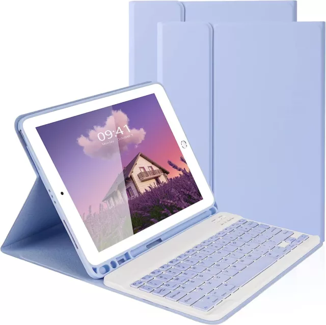 Wireless Keyboard Case For Ipad Tablet Case Bluetooth Keyboard  Rechargeable