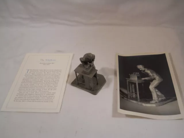 Deutsches Museum Franklin Mint Pewter Alexander Graham Bell Figurine