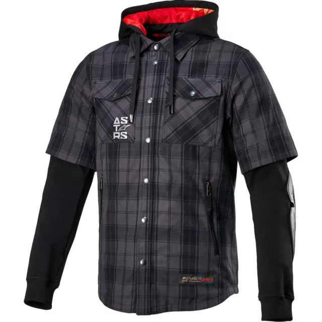 Alpinestars MO.ST.EQ Tartan Long Sleeve Shirts XL Gray