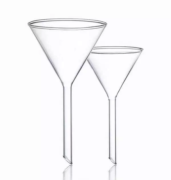 40mm - 150mm Glass Funnel with Short Stem Transparent Laboratory Glassware CA