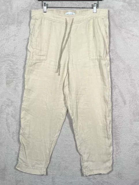 Michael Stars Linen Pants Womens Large Drawstring