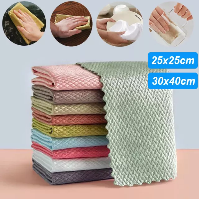 1-10PCS NanoScale Streak-Free Miracle Cleaning Cloth Polishing Towel Reusable