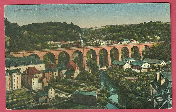 CPA-LUXEMBOURG Clausen et viaduc nord