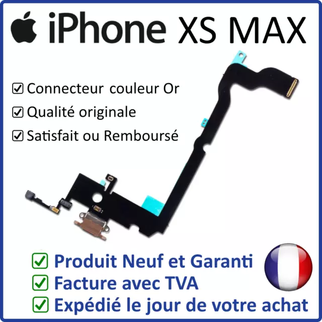 Iphone Xs Max Or Gold - Nappe Dock Flex Connecteur De Charge Lightning Et Micro