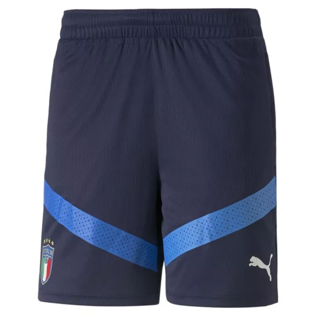 FIGC Italy Italia Blue Football Training Shorts 2022/23 BNWT Puma Medium