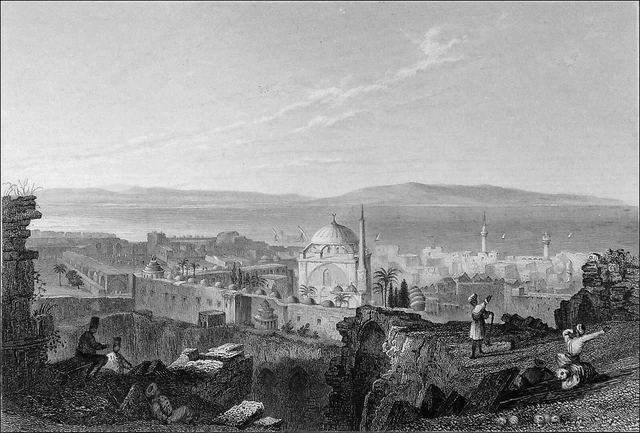ISRAEL - ACRE (SAINT JOHN OF ACRE) and MOUNT CARMEL in the 19th century - 19th century engraving