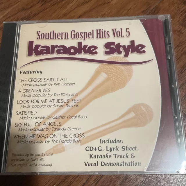 Southern Gospel Hits Volume 5 Christian Karaoke Style NEW CD+G Daywind 6 Songs
