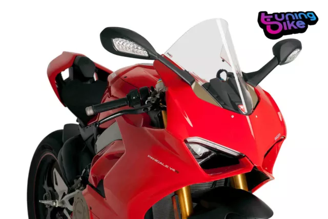 Puig Bulle  Racing Pour Ducati Panigale V4 S 18-19 Transparent